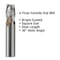 Gs Tooling 7/32" Diameter x 1/4" Shank 4-Flute Stub Length Blue Series Carbide End Mills 101270 - alternate 5